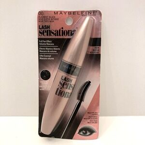 Maybelline Lash Sensational Mascara #00 Blackest Black Full Fan Effect Washable